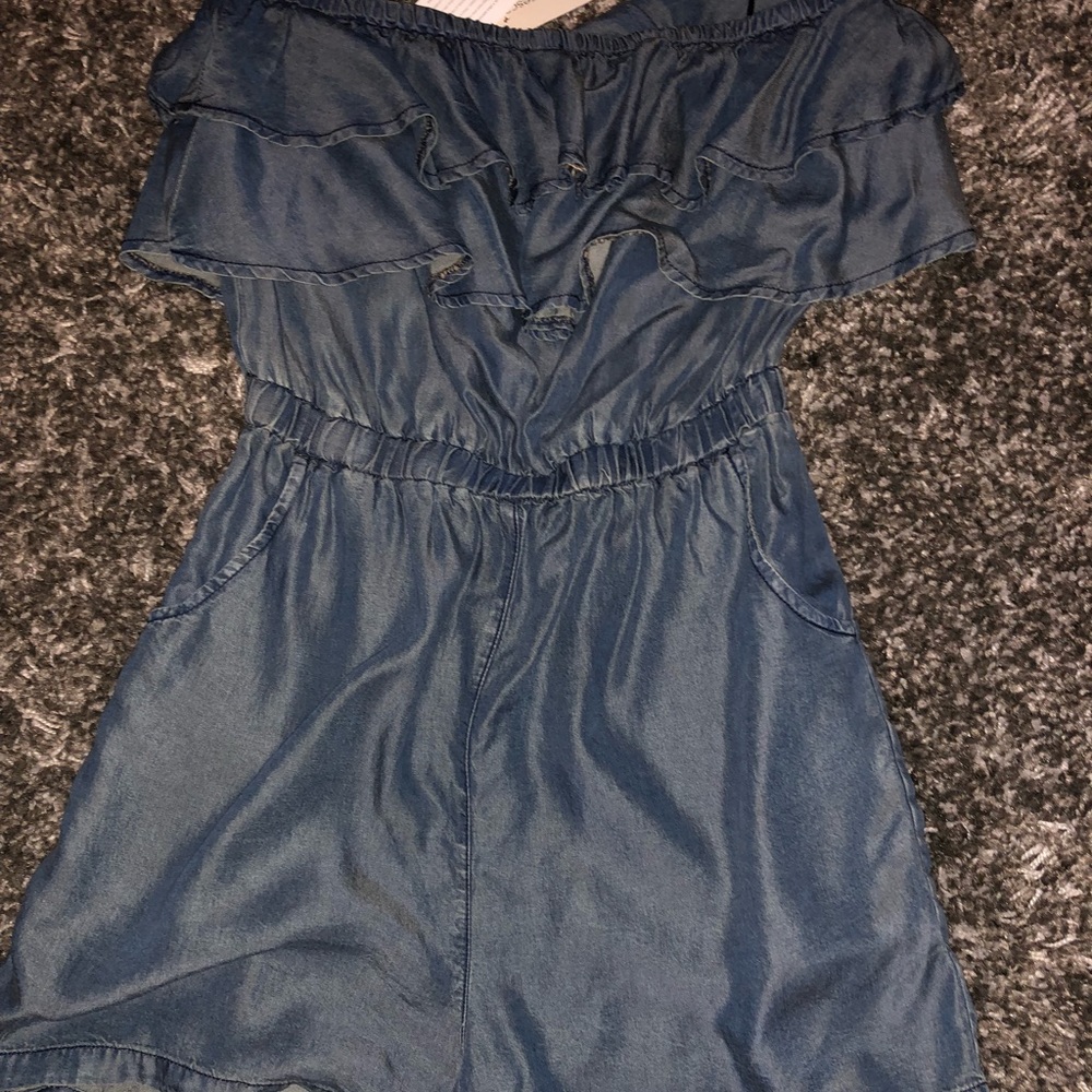 Denim Romper